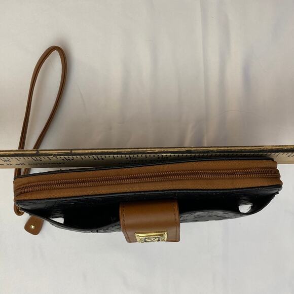 Stone Mountain Leather Blend Wallet Bundle ID Cardholder Engraved Floral Western - Picture 6 of 12